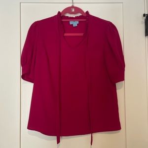 Hot pink blouse